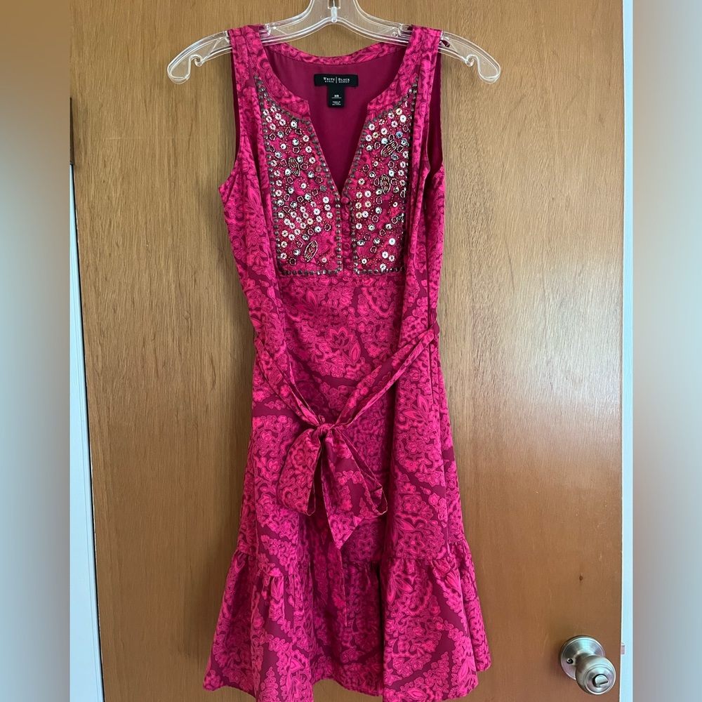 Fuschia White House Black Market Dress